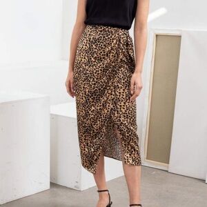 & other strories leopard skirt